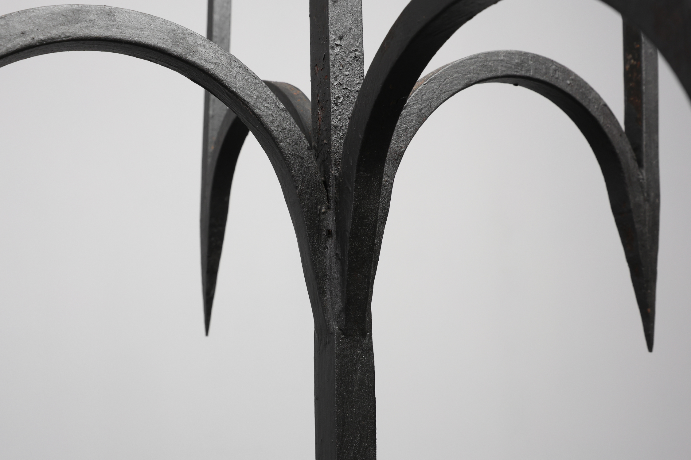 Neo‑Gothic Wrought‑Iron Candelabrum, France 19th Century thumbnail